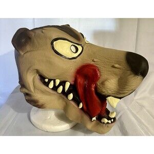 Hungry Wolf Latex Full Mask Costume Big Bad Little Red Riding Hood Halloween